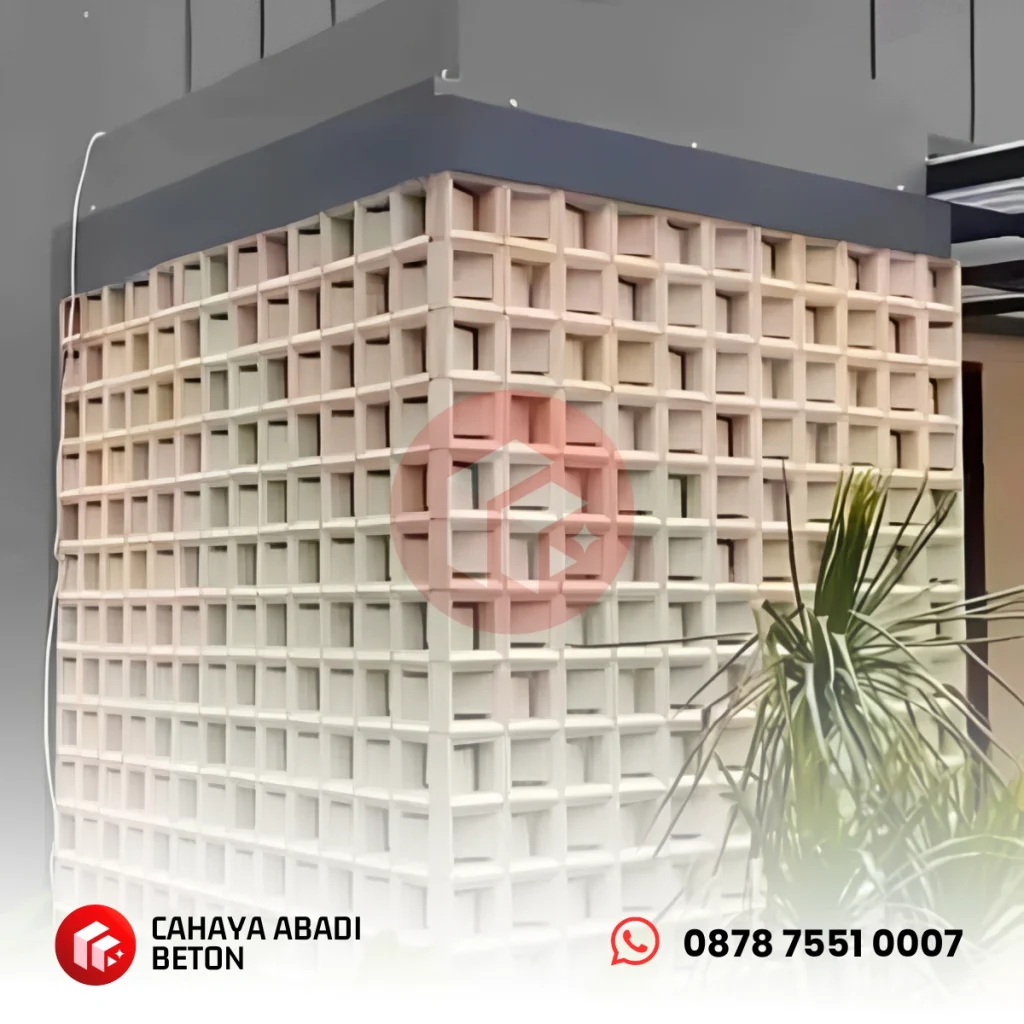 contoh produk roster beton untuk fasad
