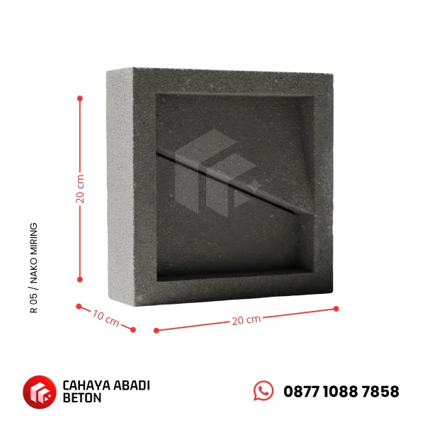 Roster Beton Motif Nako Miring Diagonal - Gambar 2