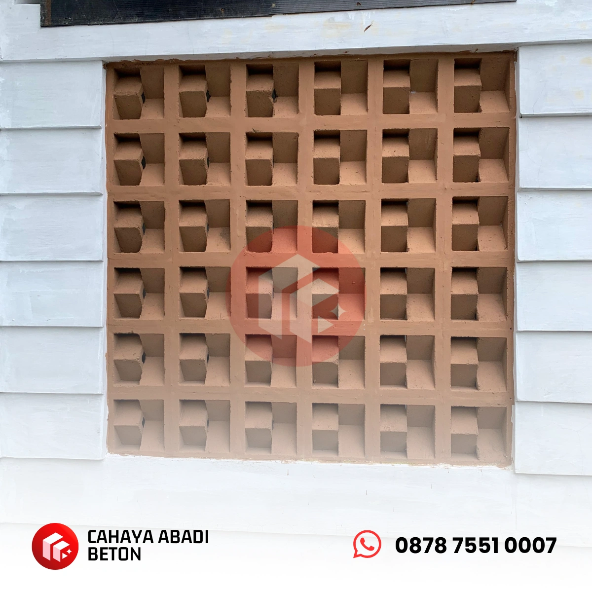 pemasangan roster beton vbb untuk ornamen pagar