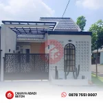 roster beton motif petir untuk fasad