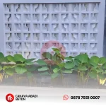 roster beton motif petir untuk taman