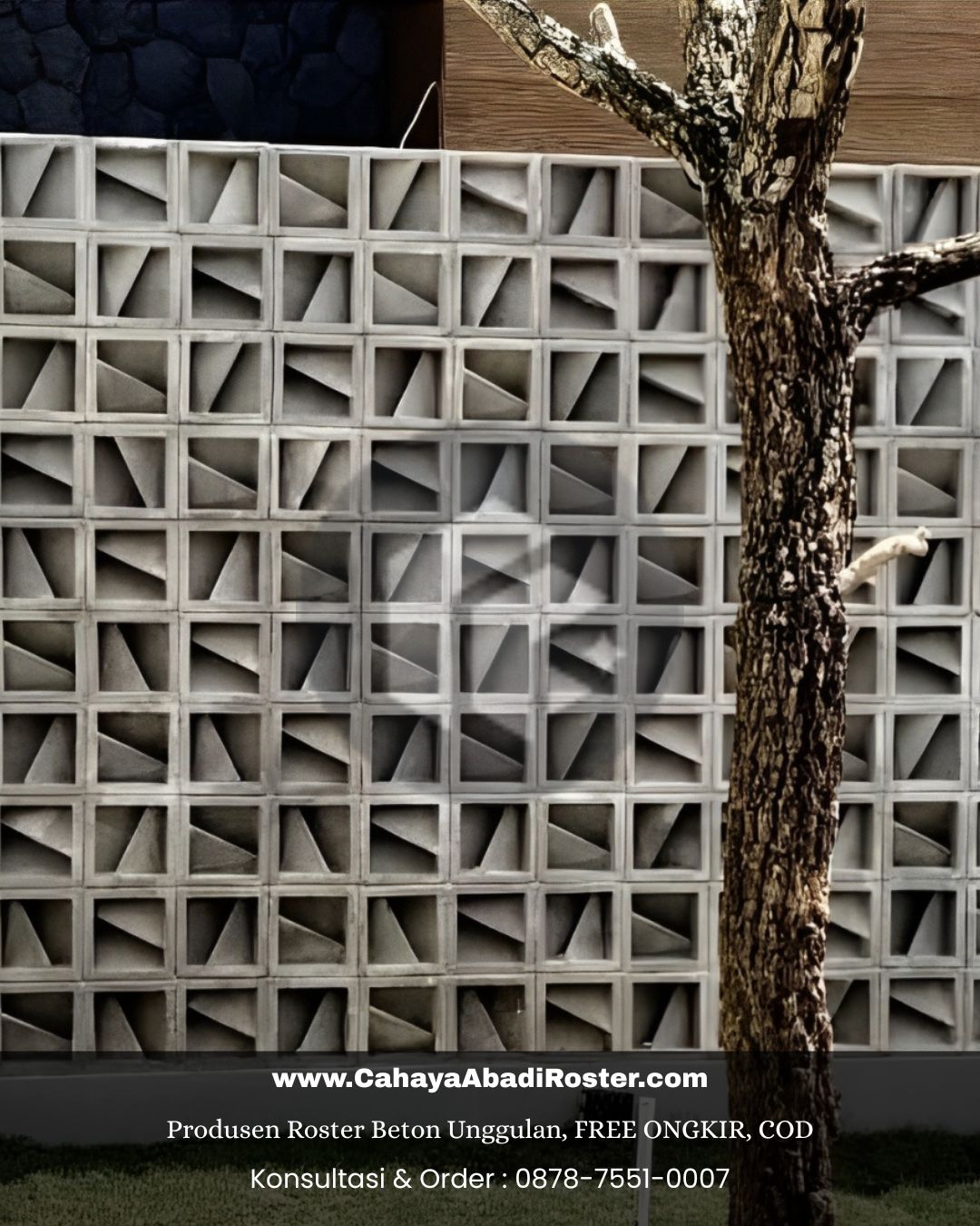 Proses produksi di pabrik roster beton CahayaAbadiBeton.com.