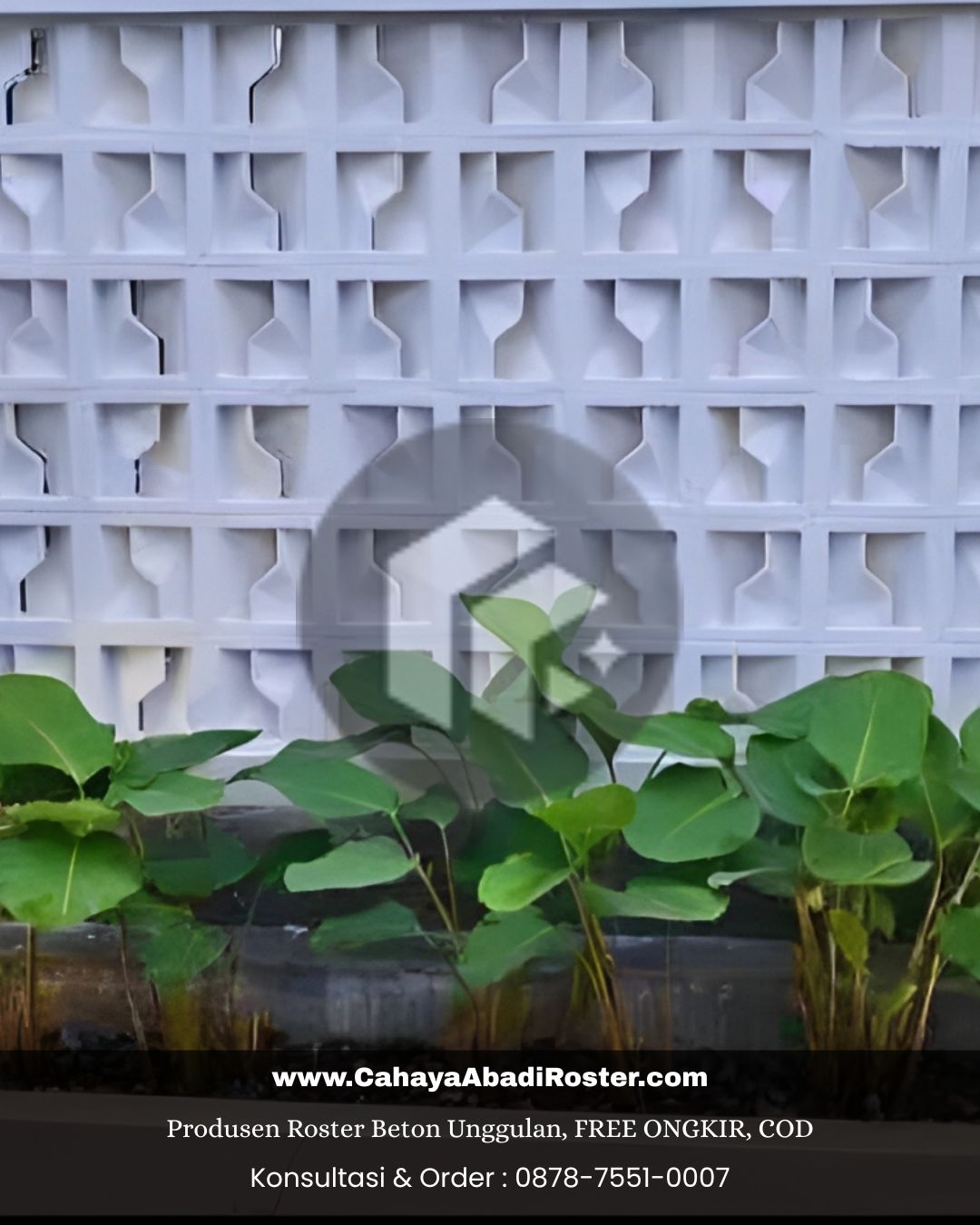 Ilustrasi cara kerja roster beton dalam melepaskan panas dari bangunan